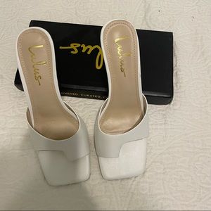 Brand New White Heels from Lulus